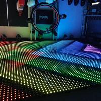 Plancher de danse numérique LED sans fil magnétique Rigeba pour événements, imperméable, 8*8 points, 64 pixels