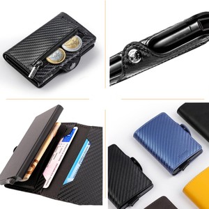Porte-cartes en cuir Bronzi, 4 pouces, rétractable, antivol, pour usage quotidien - Product Image 2