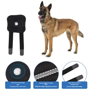 Köpek ve Kedi Katı Dizlik Desteği Ayarlanabilir Bacak Bandajı Eklem Koruması Yaralanma İyileşmesi Nefes Alabilir - Product Image 3