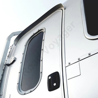 Barre de remorquage moderne en aluminium pur de qualité supérieure pour camping-car, caravane, camping tout-terrain multifonctionnel, salle de bain avec douche, panneaux solaires 150W 1-2
