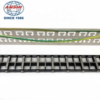 ANSHI 1U 48 Port 19 inci CAT5E CAT6 CAT6A Panel Patch STP terlindung dengan produk telekomunikasi manajemen kabel