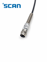 Capteur de Proximité Inductif SCAN 0.8mm PNP Normalement Ouvert 3mm 10-30V DC 2kHz IP67 Blindé en Acier Inoxydable avec Connecteur M5 M8