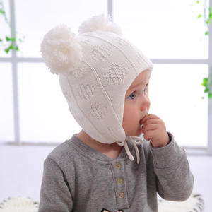 <span class=keywords><strong>Gorro</strong></span> de <span class=keywords><strong>nieve</strong></span> cálido de invierno para bebé, actividades al aire libre, <span class=keywords><strong>gorro</strong></span> de punto con pompón para niños - Product Image 5
