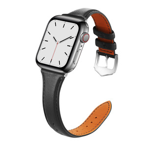 Tali Jam Kulit Asli Pengganti untuk Apple <span class=keywords><strong>Watch</strong></span> Ultra 2 49mm Seri 8 9 45mm Tali Jam Kulit Sapi - Product Image 4