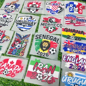 ملصقات طباعة مخصصة لنقل الصور للحيوانات الأليفة بتصاميم نقل DTF لفرق كرة القدم، جاهزة للضغط، إصدار 2026 الجديد - Product Image 1