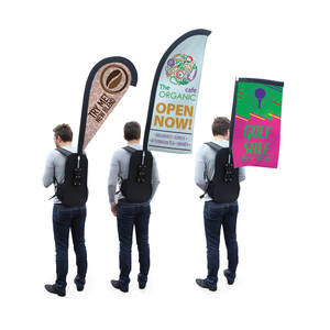 Suministro directo de fábrica, mochila con logotipo impreso, bandera para caminar, producto publicitario promocional, mochila personalizada barata, bandera - Product Image 5