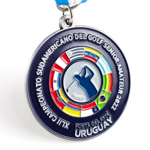 Vendita all'ingrosso medaglione medaglione di metallo glitterato in argento basket Netball club Sport medaglia premio Souvenir regali - Product Image 4