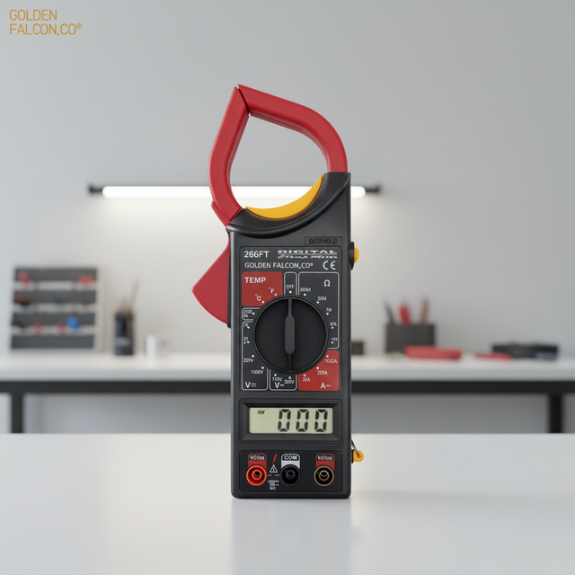 266FT Clamp Meter AC Current AC DC Voltage Resistance Frequency Temperature Tester Digital Clamp Meter