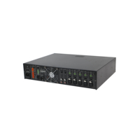 Amplificateur de puissance 4 ohms/70V/100V 120W avec 5 entrées MIC et 2 entrées AUX pour utilisation en système de sonorisation