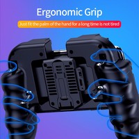 Controlador de Juego H9 de Seis Dedos, Gatillo para Disparar, Ventilador de Refrigeración, Joystick para Teléfonos Móviles iOS y Android