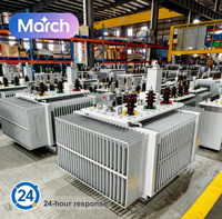Transformateur de distribution de puissance immergé dans l'huile triphasé IEC 100 kVA 200 kVA 315 kVA 250 kVA 11 kV 13,8 kV 50/60 Hz HONGWEI 110 V 220 V 380 V