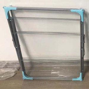Hot-sale Low Price <strong>UK</strong> 3-tier Indoor Powder Home Coating Steel Foldable Clothes Drying Rack Cloth Hanger Airer - Product Image 6