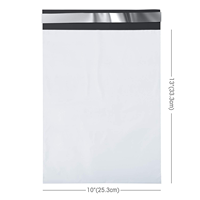 Sacs d'expédition en plastique blancs personnalisés YC avec logo, robustes, auto-adhésifs, pour colis postaux et envois de retour