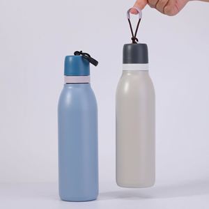 New Small Mouth <b>Macaron</b> Color 304 Stainless Steel Vacuum Thermos Outdoor Portable Sports Kettle Large Capacity Carrying Strap - Product Image 4