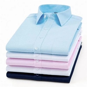 Camisas de vestir formales de oficina para hombre de manga larga con cuello vuelto de Color sólido ecológico de satén de algodón 100% al por mayor de moda - Product Image 1