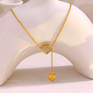 จี้รูปหัวใจสีพีชประดับมุก ทอ<span class=keywords><strong>ง</strong></span> 18k <span class=keywords><strong>ส</strong></span>แตนเลส ต่างหูแฟชั่น อุปกรณ์ทำเครื่องประดับ DIY ขายส่ง - Product Image 4