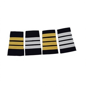 Épaulette Cérémonielle Personnalisée à Sangle Unique Noire avec 3 Barres Argentées pour Pantalon de Travail - Vente par QUICK WAY INDUSTRIES - Product Image 5