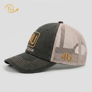 Gorras Trucker de 6 Paneles al por Mayor 4u, Gorra Deportiva de Algodón para Hombre, Gorra Trucker de Malla con Logotipo Personalizado Bordado - Product Image 3