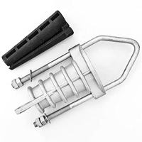 Pince de tension isolante en alliage d'aluminium en forme de coin Ruipeng Power NXJ-1 avec tige de traction et plaque de suspension pour accessoires de ligne aérienne
