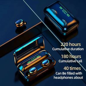 Auriculares Inalámbricos Bluetooth CJX845 Personalizables F9, Auriculares Bluetooth con Pantalla Digital Impermeables IPX6, Auriculares Deportivos Estéreo 9D - Product Image 2
