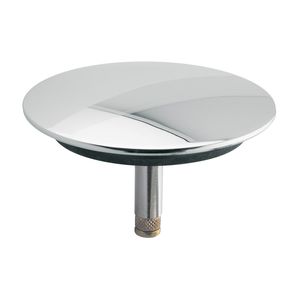 Bonde de vidange escamotable en laiton chromé avec insert pour carrelage 70 mm, colonne de vidange de baignoire en acier inoxydable pour salle de bain et cuisine - Product Image 1