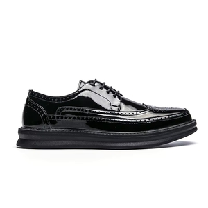 <span class=keywords><strong>Zapatos</strong></span> Oxford Formales de Vestir <span class=keywords><strong>para</strong></span> <span class=keywords><strong>Hombre</strong></span>, con Cordones, Punta Cerrada, Suela Gruesa, Transpirables, de Cuero <span class=keywords><strong>Charol</strong></span> Duradero, Blancos, <span class=keywords><strong>para</strong></span> Otoño e Invierno - Product Image 3