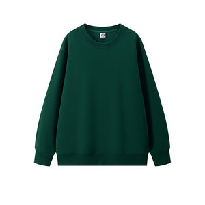 เสื้อสเวตเชิ้ตคอกลมแขนยาวผ้าฝ้าย พิมพ์โลโก้ตามสั่ง ชุดทำงาน ชุดทีม เสื้อฮู้ดคอกลมแบบยูนิเซ็กซ์ ทรงโอเวอร์ไซส์ ผ้าหนา - Product Image 3