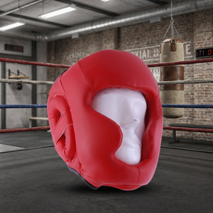High Quality Custom Brand Leather Boxing Helmet Effective Head Guard for <b>Boxers</b> Model BG-10117 - Product Image 3