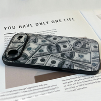 Funda de TPU con diseño de billete personalizado de cobertura total, impresa con UV, a prueba de golpes, para iPhone 17 Air, 17, 16 Pro Max