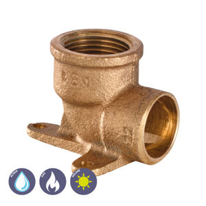 Coude en bronze avec bride filetée femelle 18X3/4 femelle soudable-Outil de tournage de haute qualité - Product Image 2