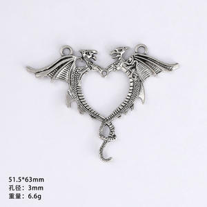 Dark Gothic Love <b>Charm</b> Pendant Necklace Alloy Punk DIY Handmade Materials Modern JC Brand - Product Image 3