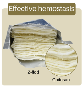 Anthrive 3'' x 5' Hemostatisch snelle-stollende bloedstelpende chitosan gaas voor tactische EHBO-traumakit IFAK - Product Image 3