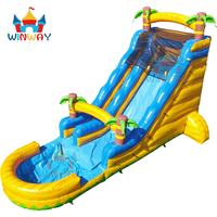 Vente chaude adulte toboggan gonflable maison de rebond plongeur toboggan gonflable château gonflable avec piscine pour enfants