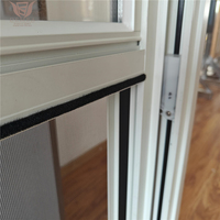 Remplacement de fenêtre DEMEA de style américain avec grilles personnalisées pour un look classique, faible entretien, rupture de pont thermique, aluminium à guillotine simple