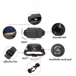 높은 품질 패니 팩 실행 조깅 산책 하이킹 허리 가방 개 산책 숨겨진 병 홀더 - Product Image 2