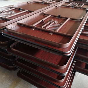 <span class=keywords><strong>Table</strong></span> <span class=keywords><strong>pliante</strong></span> multifonctionnelle en bois, portable, pour la formation, les conférences, les auditoriums scolaires, les bureaux d'accueil et l'apprentissage - Product Image 4