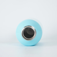 Bouteille d'eau sphérique de 15 oz pour enfants, en acier inoxydable, isotherme, avec couvercle élégant en forme de boule
