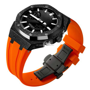 Montre de luxe personnalisée de 5e génération, bracelet en acier inoxydable, boîtier de montre, <span class=keywords><strong>lunette</strong></span> en métal dépoli, bracelet en silicone pour Casiaok G Shock Ga2100 - Product Image 1