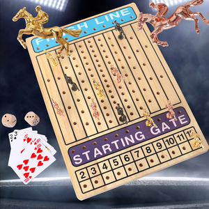 Divertente cervello illuminazione cavallo corse <span class=keywords><strong>gioco</strong></span> di scacchi sfida in legno giocattolo <span class=keywords><strong>gioco</strong></span> <span class=keywords><strong>da</strong></span> <span class=keywords><strong>tavolo</strong></span> in legno per i bambini - Product Image 2
