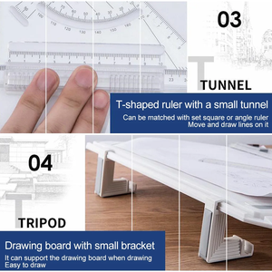 Juego de tablero de dibujo TETERING RAPID Engineering A3 tablero de dibujo profesional - Product Image 4