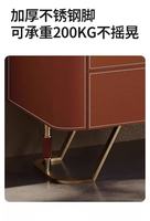 Meuble de rangement moderne et élégant, console en similicuir, grande capacité, gain de place, pour hôtel, appartement, salon