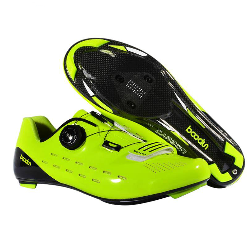 Легкая обувь из углеродного волокна для дорожного велосипеда, нескользящая износостойкая обувь с замком двух цветов