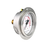 Manomètre hydraulique manomètre réglable en acier inoxydable manomètre montable