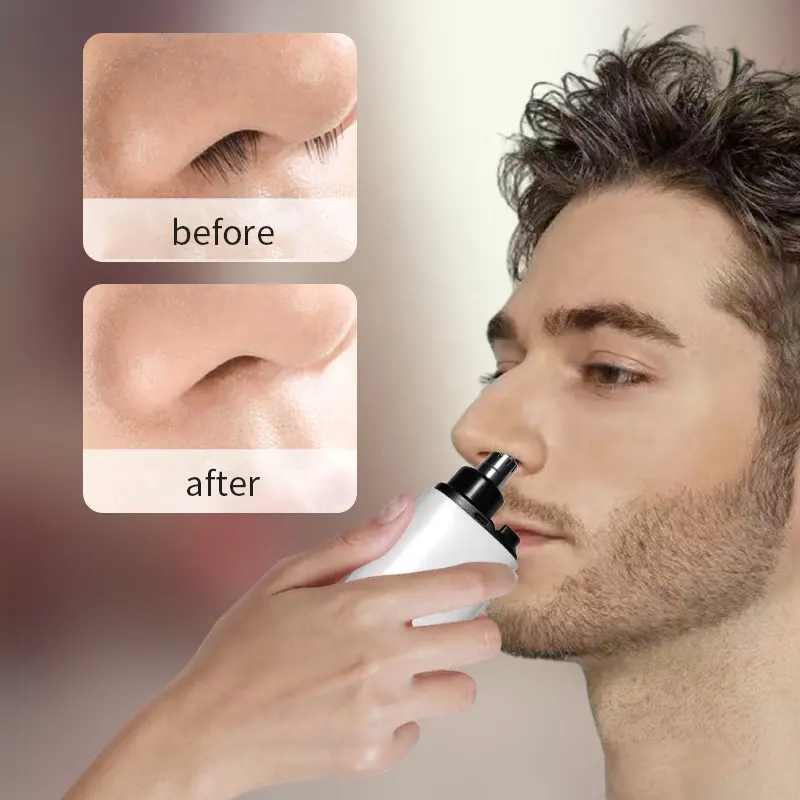 Aparador de cabelo elétrico para nariz, barbeador facial, aparador de cabelo para homens e mulheres, removedor de barbear