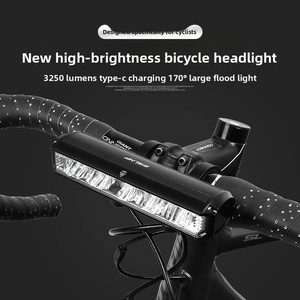 Luz Delantera para Bicicleta de Montaña LED Ultrabrillante de 3250 Lúmenes, Alimentada por Batería, Resistente al Agua IPX4, 4 Modos, para Ciclismo Nocturno y Uso Todoterreno, Aleación de Aluminio - Product Image 5