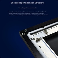 Écran de projection transparent à tissage diagonal de haute qualité, personnalisable, grand format 16:9, compatible 8K3D