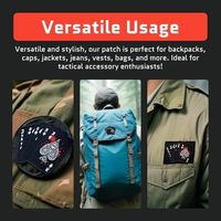 Patch de broderie Meme main d'homme mort Ace Spades pour attache tactique rapide à crochet pour sacs à dos patchs