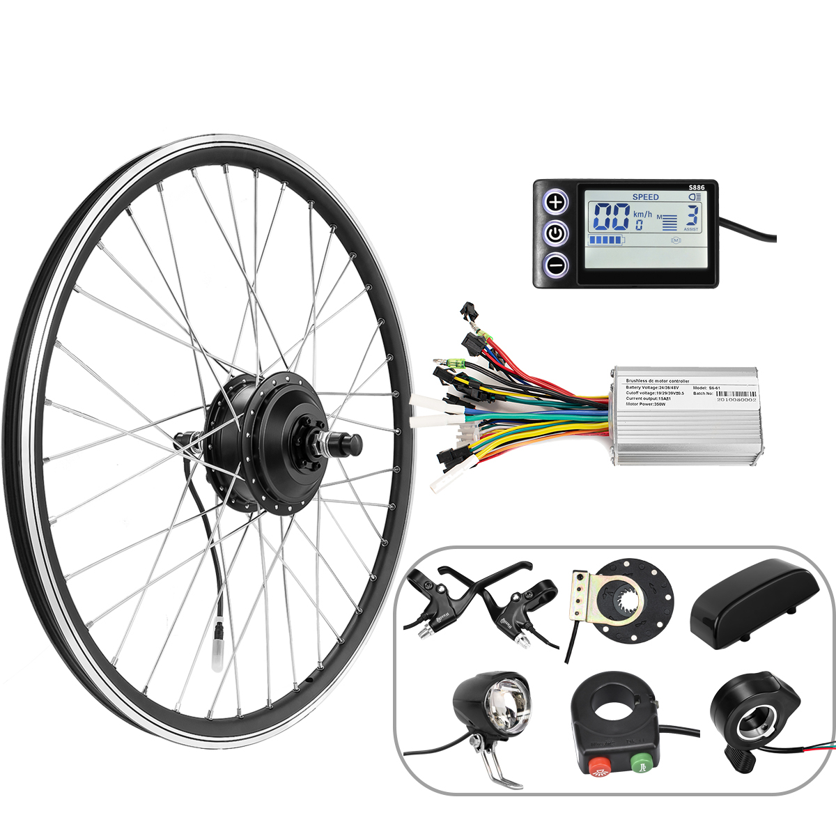 electric bicycle assist motor 27.5Inch Conversion Kit, 72V 2000W E-Bike Rear Wheel Hub with Mutifunction LCD Display & Pedal Assistant Sensor, 60N.M 7-Speed Flywheel E-Bike Conversion Set US Stock : Sports quality Pedal Assist Sensor for your e What is Pedal Assist on