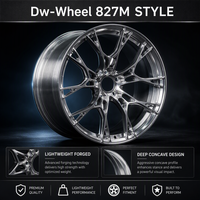 Jantes forgées DW Y Spoke 20 21 22 pouces, finition argent brossé, concave profond, compatibles BMW M3 M4, taille personnalisée, ajustement sur mesure, fabriquées sur commande