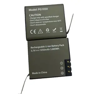 Batterie Li-ion rechargeable 3.7V 1050mAh PG1050 pour SJ6000 SJ5000 <span class=keywords><strong>SJ4000</strong></span> WIFi SJCAM Sport Action Camera DV SJ Batterie dédiée - Product Image 2